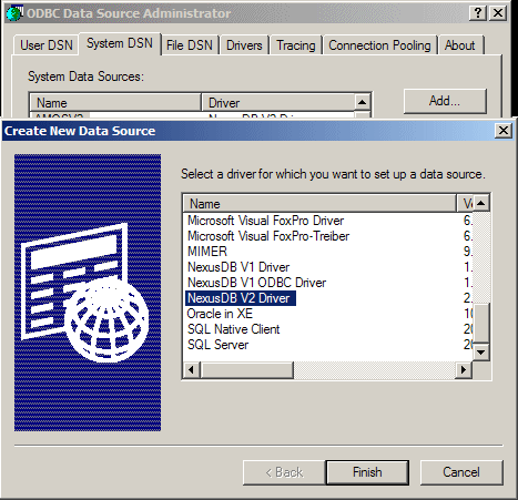 odbc manager not creating user dsn